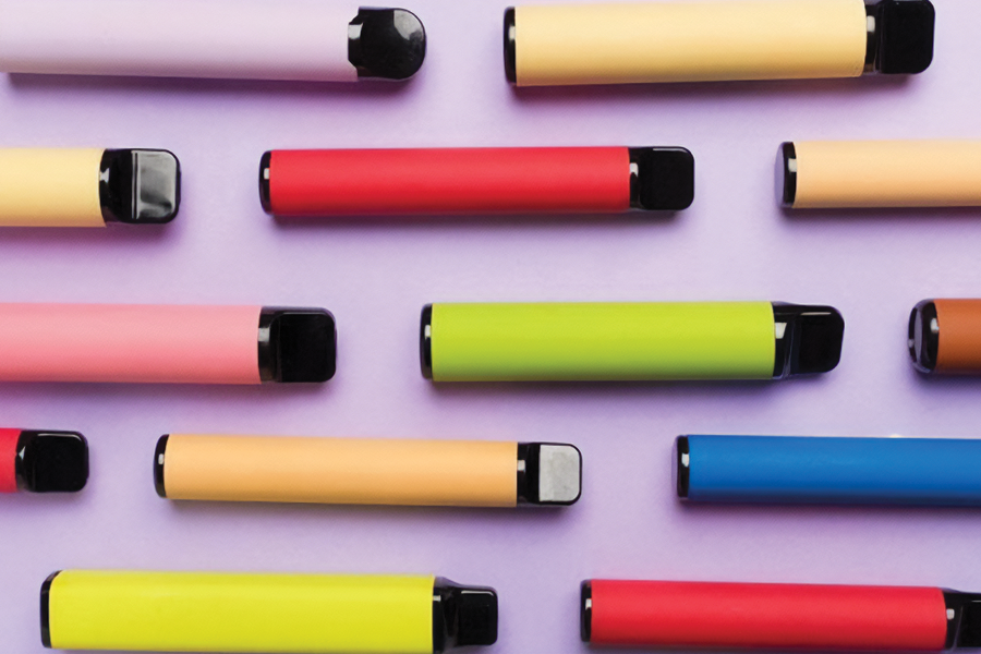 a selection of disposable vapes