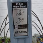 Public bike repair stand, Harpurhey