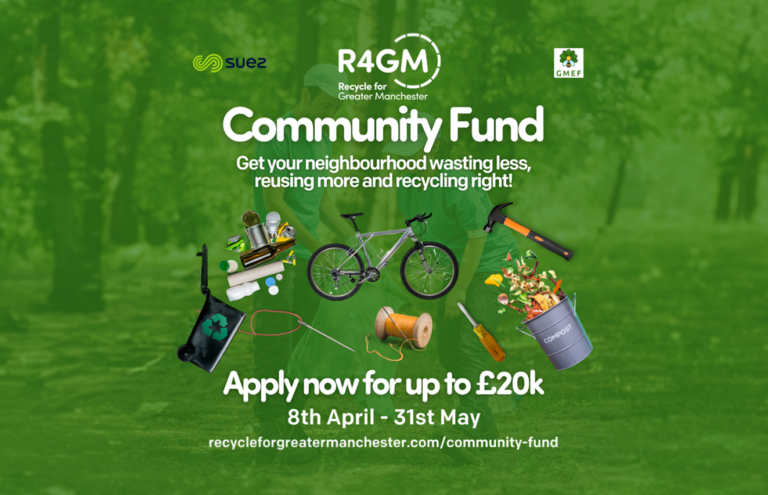 R4GM Community Fun. Get your neighbourhood wasting less, reusing more, and recycling right. Apply for up to £20k 8th April - 31st May